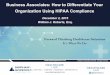 Business Associates: How to differentiate your organization using HIPAA compliance
