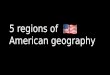 5 regions usa geography