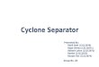 Cyclone Seperator