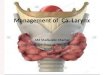 Management of  ca. larynx