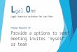 Cr22 provide a options to send meeting invites ‘myself’ or team v1.0