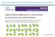 Highly ordered alignment of a vinyl polymer by host-guest cross-polymerization
