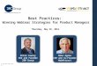 Best practices   Winning Webinar Strategies for Product Managers
