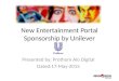 Entertainment portal sponsorship