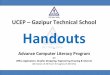 Handouts for Advanced CLP 2013