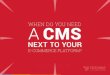 Why you need a CMS - e-commerce integration