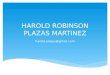 Harold robinson plazas martinez