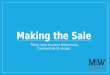 Making the Sale - for Insurance Brokers