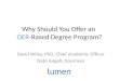Lumen why should you offer an oer degree program