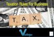 Taxation rules for business