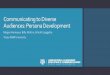 Communicating to Diverse Audiences: Persona Development