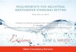 Requirements for industrial wastewater standard setting