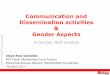 Communication and Dissemination activities and Gender aspects in horizon 2020 projects
