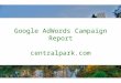 AdWords campaign report of centralpark.com