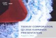 Teekay Corporation Q2-2016 Earnings Presentation