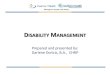Disability Management Best Practices