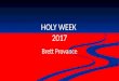 Holy week 2017