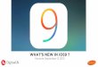What's new in iOS 9 ?