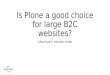 Is Plone a Good Choice for Large B2C Websites?