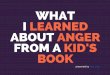 What I Learned About Anger From A Kid's Book