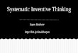 Systematic Inventive Thinking (SIT)