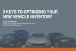 3 Keys to Optimizing Your New Vehicle Inventory