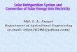 4 solar refrigeration and elecricity generation