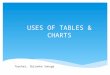 Tables and charts
