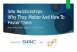 Webinar | Site Relationships: Why They Matter and How to Foster Them 1-31-17