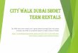 City walk Dubai short term rentals
