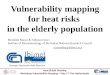 Heat Wave risk mapping in Europe for elderly people