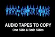 3  audio tapes to copy
