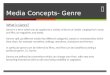 Media Language Lesson 8 - genre