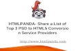 Top PSD HTML5 Service Providers List