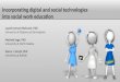 Incorporating Digital and Social Technologies into Social Work Education