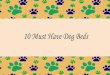 10 Must Have Dog Beds