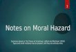 Moral Hazard Summary Microeconomics 2016