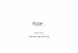Church reloaded: hope