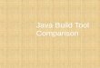 Java build tool_comparison