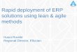 Rapid Deployment of ERP solutions using agile practices by Husni Roukbi