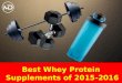 Best Whey Protein Supplements of 2015-2016