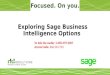 Sage Business Intelligence Solutions Comparison