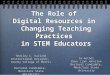 Ignite! Presentation: Role of Digital Resources in Changing Teacher Practice for STEM Educators