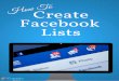 How to Create Facebook Lists