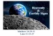 Heavenly & Earthly Signs