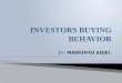 Investors buying behavior