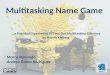 Codemotion Tech-Meetup Genova Multitasking Name Game