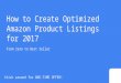 [Webinar] How to Create Optimized Amazon Product Listings | CPC + Skubana