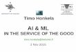 Timo Honkela: Artificial Intelligence and Machine Learning in the Service of the Good
