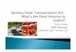 USA Sanitary Food Transportation Act